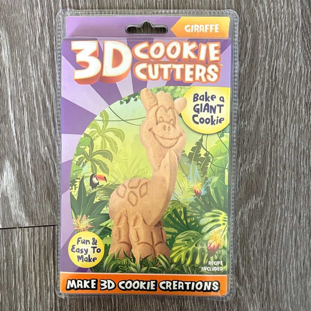 3D Giraffe Cookie Cutter